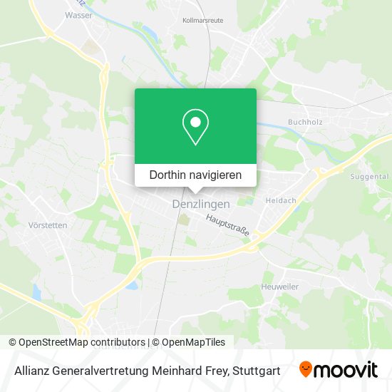Allianz Generalvertretung Meinhard Frey Karte
