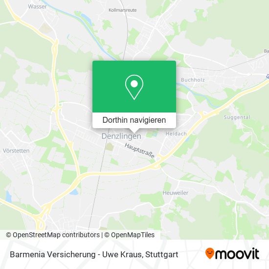 Barmenia Versicherung - Uwe Kraus Karte