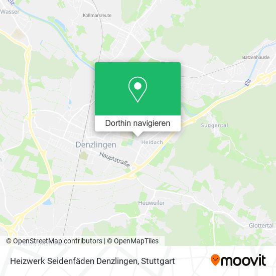 Heizwerk Seidenfäden Denzlingen Karte