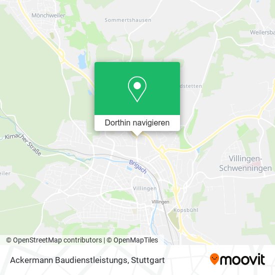 Ackermann Baudienstleistungs Karte