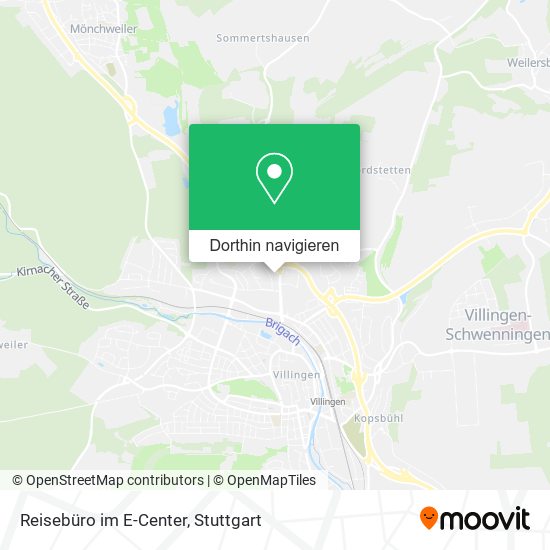 Reisebüro im E-Center Karte