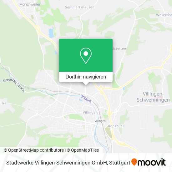 Stadtwerke Villingen-Schwenningen GmbH Karte