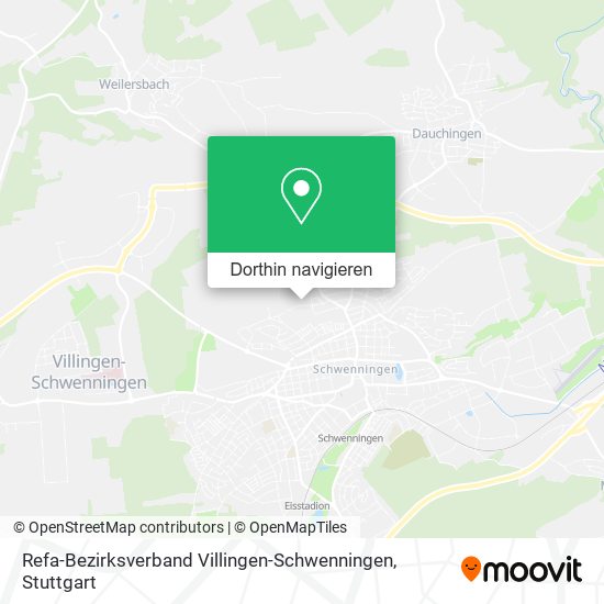 Refa-Bezirksverband Villingen-Schwenningen Karte