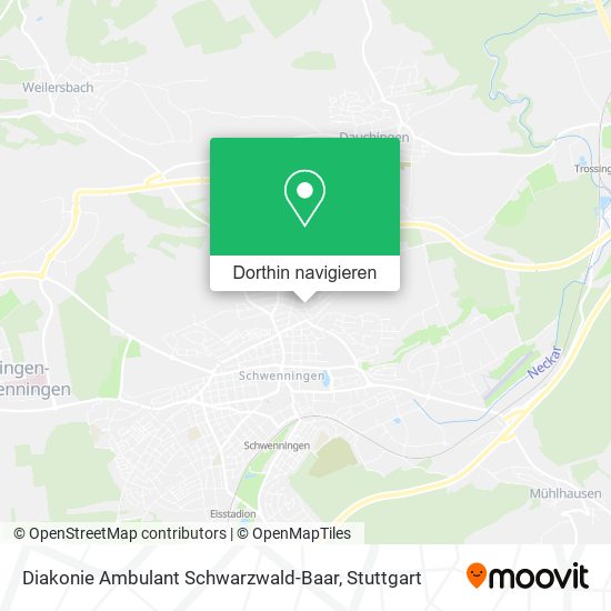 Diakonie Ambulant Schwarzwald-Baar Karte