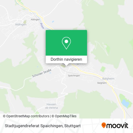 Stadtjugendreferat Spaichingen Karte