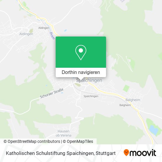 Katholischen Schulstiftung Spaichingen Karte