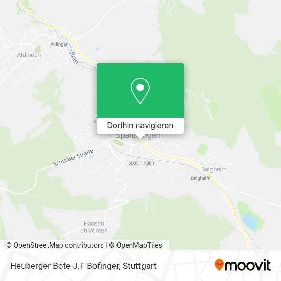 Heuberger Bote-J.F Bofinger Karte