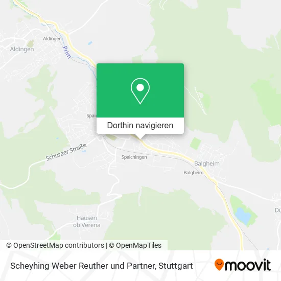 Scheyhing Weber Reuther und Partner Karte