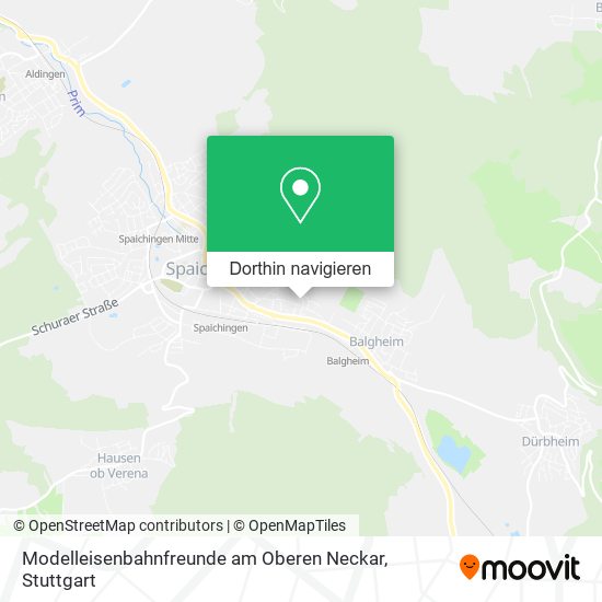 Modelleisenbahnfreunde am Oberen Neckar Karte