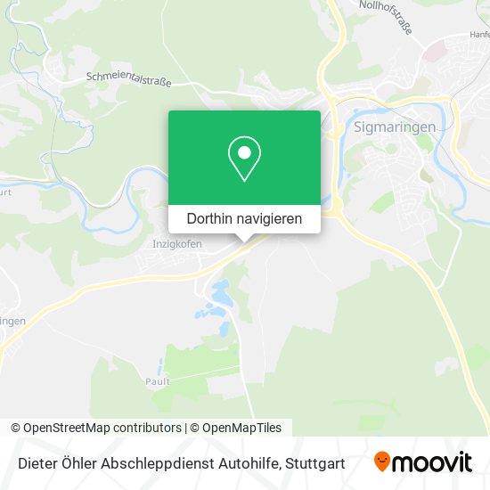 Dieter Öhler Abschleppdienst Autohilfe Karte