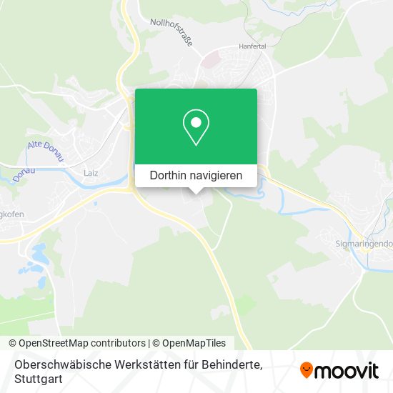 Oberschwäbische Werkstätten für Behinderte Karte