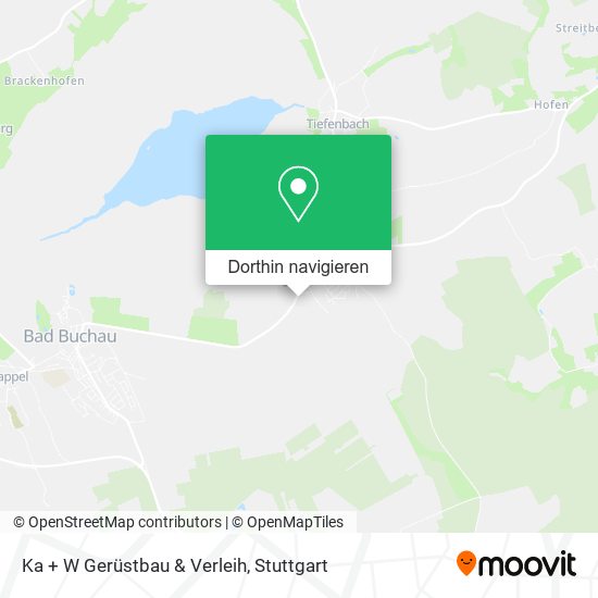Ka + W Gerüstbau & Verleih Karte