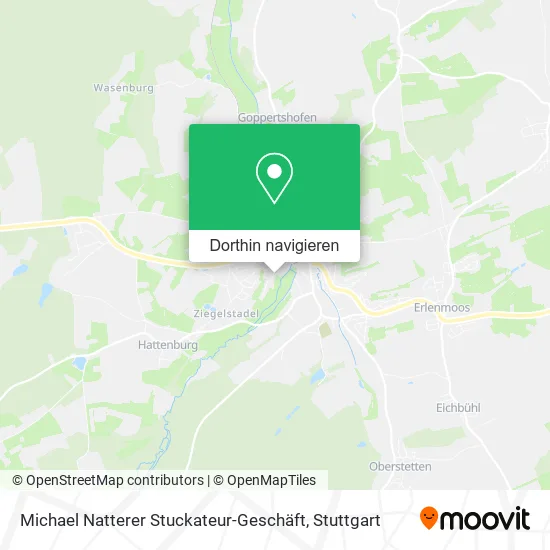 Michael Natterer Stuckateur-Geschäft Karte