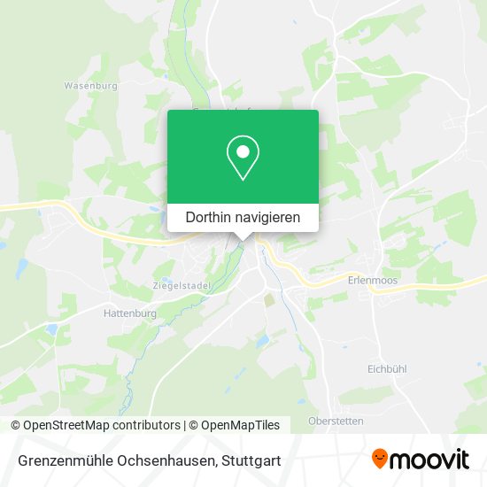 Grenzenmühle Ochsenhausen Karte