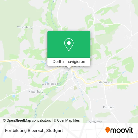 Fortbildung Biberach Karte