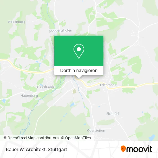 Bauer W. Architekt Karte