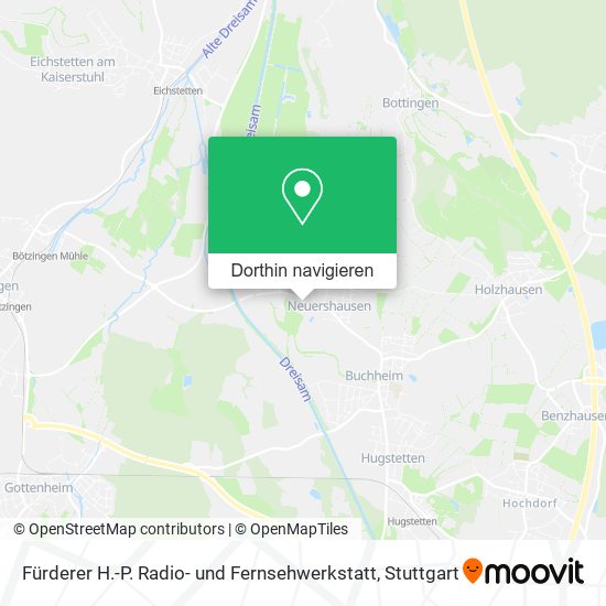 Fürderer H.-P. Radio- und Fernsehwerkstatt Karte