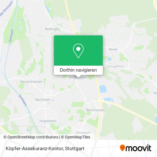 Köpfer-Assekuranz-Kontor Karte