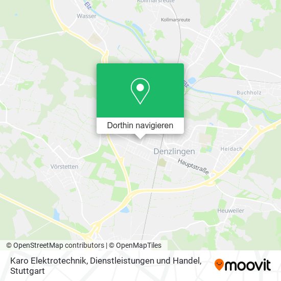 Karo Elektrotechnik, Dienstleistungen und Handel Karte