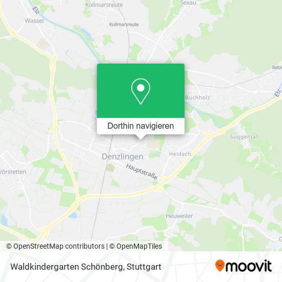 Waldkindergarten Schönberg Karte