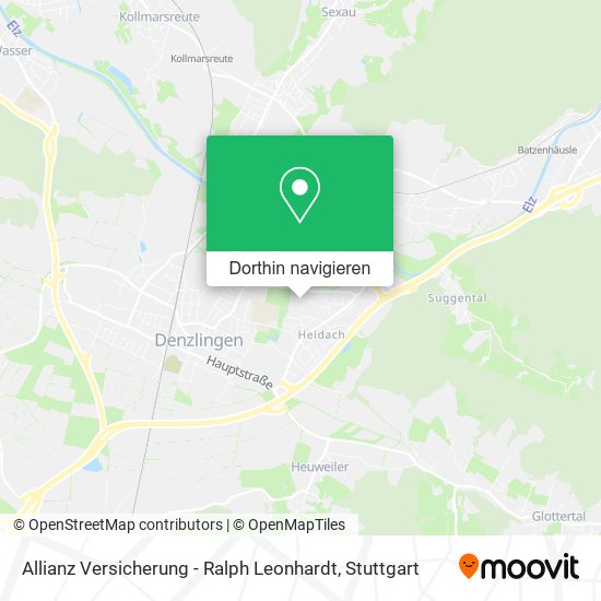 Allianz Versicherung - Ralph Leonhardt Karte