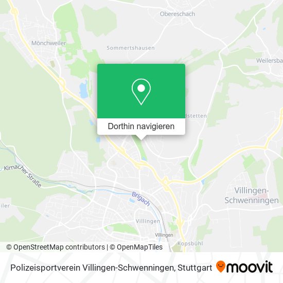 Polizeisportverein Villingen-Schwenningen Karte