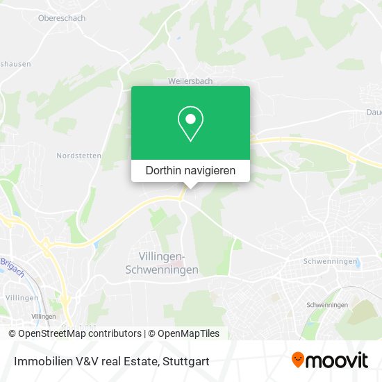 Immobilien V&V real Estate Karte