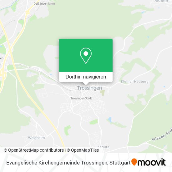 Evangelische Kirchengemeinde Trossingen Karte