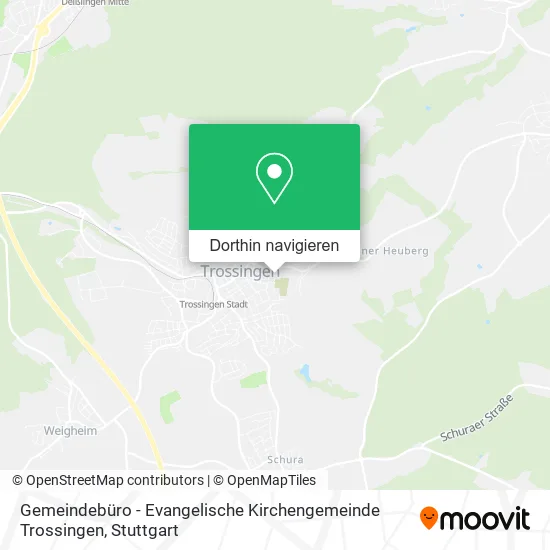 Gemeindebüro - Evangelische Kirchengemeinde Trossingen Karte