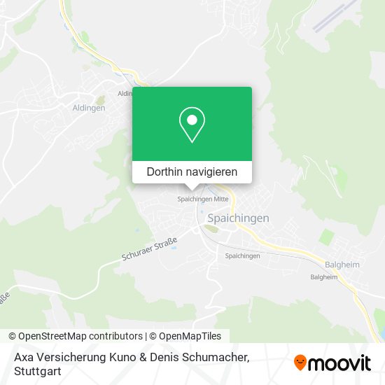 Axa Versicherung Kuno & Denis Schumacher Karte