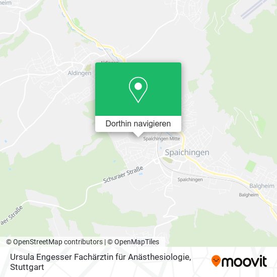 Ursula Engesser Fachärztin für Anästhesiologie Karte