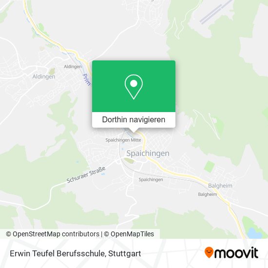 Erwin Teufel Berufsschule Karte