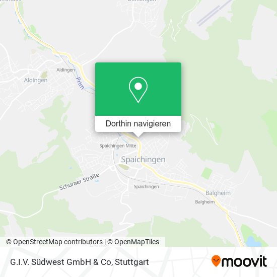 G.I.V. Südwest GmbH & Co Karte
