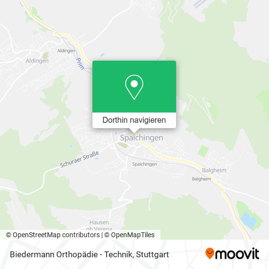 Biedermann Orthopädie - Technik Karte