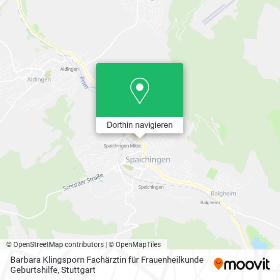 Barbara Klingsporn Fachärztin für Frauenheilkunde Geburtshilfe Karte