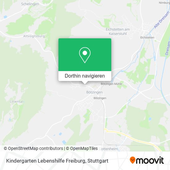 Kindergarten Lebenshilfe Freiburg Karte