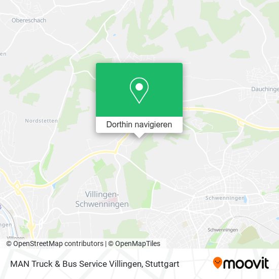 MAN Truck & Bus Service Villingen Karte