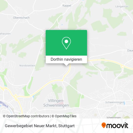 Gewerbegebiet Neuer Markt Karte