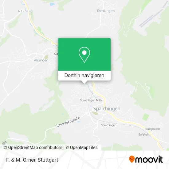 F. & M. Orner Karte
