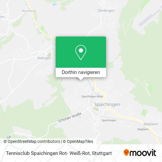 Tennisclub Spaichingen Rot- Weiß-Rot Karte