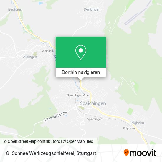 G. Schnee Werkzeugschleiferei Karte