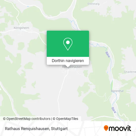 Rathaus Renquishausen Karte