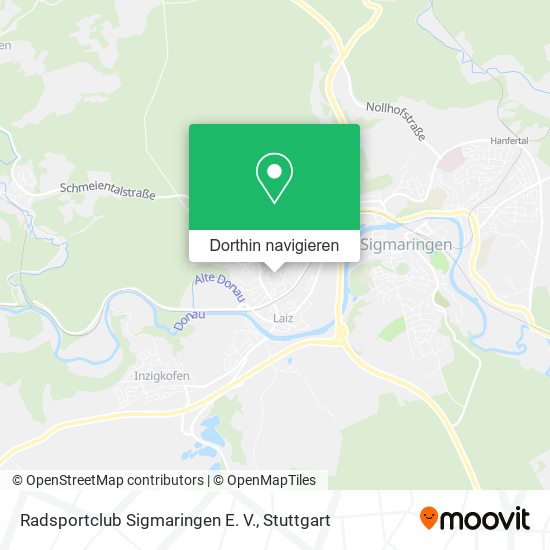 Radsportclub Sigmaringen E. V. Karte