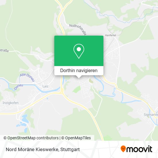 Nord Moräne Kieswerke Karte
