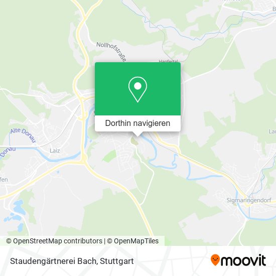 Staudengärtnerei Bach Karte