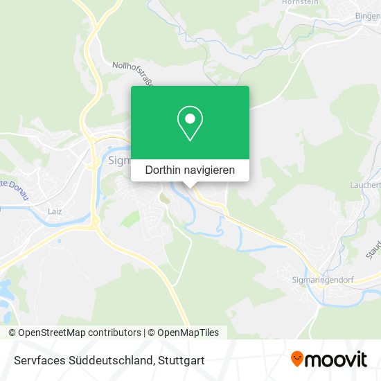 Servfaces Süddeutschland Karte