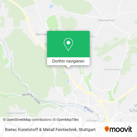 Bietec Kunststoff & Metall Feintechnik Karte