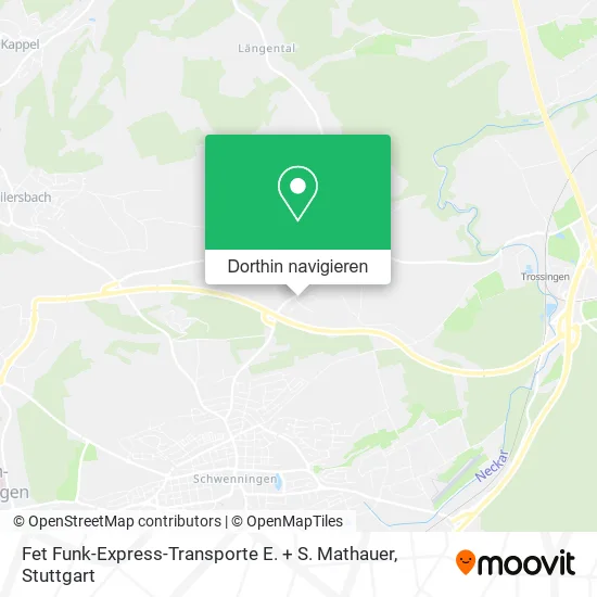 Fet Funk-Express-Transporte E. + S. Mathauer Karte