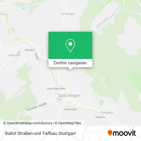 Ballof Straßen-und Tiefbau Karte