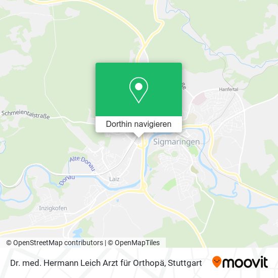 Dr. med. Hermann Leich Arzt für Orthopä Karte